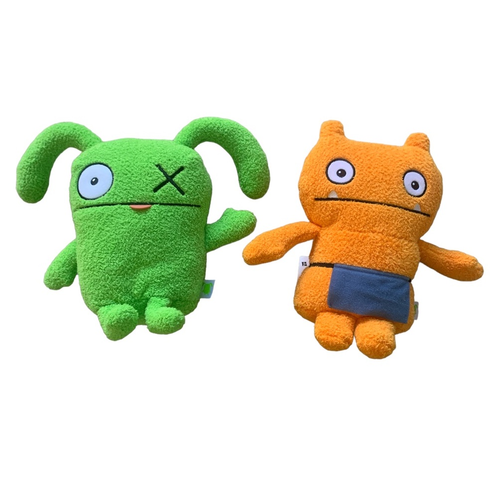 Ugly Dolls 9” Plush Wage Orange And OX Green Lot of 2